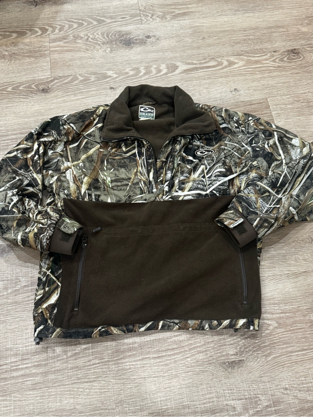 Drake Waterfowl Systems Realtree Max-5 Camo Pullover Jacket Mens M Hunting
